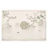 Nova Toalha de Mesa Zen Estilo Chinês, Sem Lavagem, Impermeável, à Prova de Óleo, Resistente ao Calor, Capa de Mesa de Jantar de Madeira Sólida em PVC, Tapete para Mesa de Centro de Sala de Estar