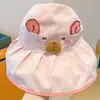 Chapéu de Proteção Solar Infantil com Aba Larga, Chapéu Viseira de Proteção UV de Verão para Meninas, Chapéu de Sol Fino para Meninos, Chapéu de Sol para Bebê