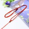 Colgante de Jade Cuerda Collar de Ágata Cuerda Cuentas Rojas Cordón Colgante de Jade Joyería Cuerda Trenzada Ajustable Venta al por Mayor