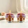 Molde de Silicona para Casa de Flores Rosa Nueva Transfronteriza de Amapola, Molde para Velas Aromáticas DIY, Suministrado Directamente de Fábrica