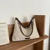 Bolsa de Ombro Estilo Coreano Grande Capacidade Retrô Casual Bolsa de Ombro Cruzada Simples e Relaxada Novo Estilo Verão 2026
