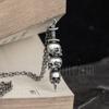 Colgante de calavera con diseño original de espada de plata de ley S925 Dark Dream, joyería al por mayor