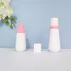 En stock botella cónica blanca de espuma de 60 ml, botella espumadora de PET para mousse de 100 ml, dispensador portátil de espuma facial