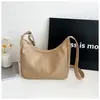 Bolso Casual de Gran Capacidad para Mujer, Estilo Coreano, Versátil para Hombro y Cruzado, Bolso tipo Dumpling para Debajo del Brazo