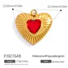 Transfronteiriço Novo Aço Inoxidável DIY Acessórios de Joia Personalizado Moda Doce Cool Coração Bolsa Flor Pingente à Prova d'Água