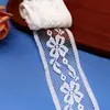 Malla Suave de Nylon Blanca Encaje Francés Imitación Flor Crochet Malla Encaje Francés Lencería Pijamas Accesorios