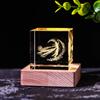 Adornos de alce lunar con forma de luna y nubes lluviosas, con cristales luminosos y tallados en el interior, regalo de cumpleaños para niñas, descompresión.