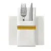 Guardanapos Descartáveis Sem Poeira 40*40 com Listras, Papel para Embalar Talheres (Faca e Garfo), Toalhas de Mesa para Hotel e Restaurante, Jogos Americanos, Personalizáveis com Logotipo