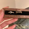 Anel Liso de Zircônia Pérola Dourada para Mulheres, Estilo Nicho de Luxo, Exquisito e Emagrecedor, Anel Empilhável