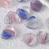 Cuentas de vidrio con forma de corazón degradado, cuentas de vidrio para ensartar, materiales de bricolaje para pulseras, collares y accesorios de joyería hechos a mano