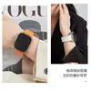 Adequado para Pulseira de Apple Watch S1-10 Geração Ultra Hermes Fivela Dobrável Monocromática Pulseira Esportiva de Silicone