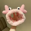 Faixa de cabelo felpuda para lavar o rosto faixa de cabelo atacado para meninas faixa de cabelo de borda larga celebridade da internet orelhas de gato laço acessórios de cabelo de pelúcia