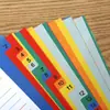 Página Clasificadora de Índice Rápido Colorida A4 Tarjeta Clasificadora Papel Clasificador de 11 Agujeros Separador de Capas Múltiples de Plástico Alfanumérico