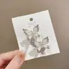 Mini Pinza para el Cabello de Mariposa Perlada para Mujer Pequeña Exquisita Lujo Ligero Nicho Pinza de Garra Diseño Juvenil de Gama Alta Accesorios para el Cabello