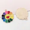 Set Mixto de 40 Accesorios para Joyería de Aleación con Esmalte Arcoíris: Aretes, Pulseras y Colgantes Hechos a Mano DIY de Girasol, Meteoro y Nube
