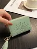Nicho de Moda Transfronteiriça Carteira Curta Portátil para Mulheres 2026 Nova Retro Simples Versátil Múltiplos Porta-Cartões Porta-Moedas