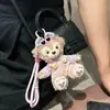 Chaveiro Lanyard Pingente Boneco de Pelúcia Urso Shirley Rose Duffy Fofo de Outono e Inverno Presente de Aniversário para Casal