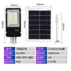 Luminária Pública Solar à Prova d'Água para Exterior Ultra Brilhante Alta Potência Controle Inteligente de Luz Iluminação de Estrada Poste Alto Iluminação de Engenharia
