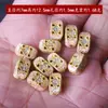 Cuentas Barril Esmalte Cloisonné Chapado en Cobre 18K Cuentas Espaciadoras Pulsera Joyería con Cuentas Accesorios Materiales Hechos a Mano para Bricolaje Cuentas Barril Esmaltadas Cocidas