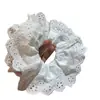 Anel de Cabelo Grande de Renda em Camada Dupla Francês Romântico Oco Anel de Cólon Acessórios de Cabelo Corda de Cabelo Estilo Lolita para Mulheres