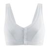 [Personalizado] Roupa íntima para mãe de meia-idade e idosa, sutiã tipo colete sem aro feminino, algodão puro, sutiã confortável para idosos com fecho frontal para mulheres
