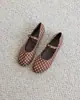Estilo Novo Outono 2026 Sapatos Rasos Casuais Franceses de Bico Redondo para Mulheres, Mocassins Mary Jane Planos de Calçar para Mulheres