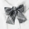 Corbata Estilo Japonés Jk para Mujer, Corbata de Lazo Estilo Academia de Verano para Camisa, Accesorio de Lazo Femenino, Accesorio Pequeño, Corbata Dk a Cuadros de Estudiante para Hombre