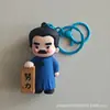 Chaveiro Desenho Animado Lu Xun Pingente para Mochila Figura Criativa Cultural Presente para Estudante Mercadoria Ornamento Fofo Tendência