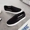 Zapatos de Lona Versátiles Nuevos Bai Zhenhe Primavera y Otoño para Mujer, Zapatos de Malla sin Cordones, Zapatos Casuales de Encaje Transpirables Frescos con Plataforma