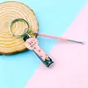 Llavero de Dibujos Animados Lindo Cortauñas Cuchara para Oídos Set Simple de Llaves Colgante para Niñas Cortauñas Pequeño de Bayas Cerradura