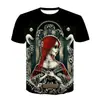 Comercio exterior transfronterizo verano 2022 nuevo Halloween digital impresión 3D camiseta de manga corta para niños venta directa de fábrica