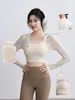 Ropa de Yoga para Mujer 2025 Nuevo Estilo Pilates Ropa de Entrenamiento de Alta Gama Tops Deportivos Adelgazantes Fitness Manga Larga Modelos de Otoño e Invierno