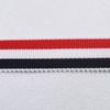 Cinturón de Sombrero de Poliéster Cinta de Dientes Cruzados de Hilo de Tejido Cruzado Cinta de Textile para el Hogar y Negocios Cinturón de Tres Colores Cinturón de Sombrero Rojo Blanco Azul Cinta para Ropa