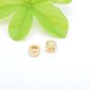 Shajin Cuentas de Barril de Agujero Grande Cuerda de Cuero Cuerda para Trenzar Funda Cuentas Espaciadoras Fijas Material Trenzado de Cuentas Hecho a Mano para Bricolaje Cuentas