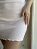 Ins Europeo y Americano Sexy Hottie Cuello U Corazón Jacquard Falda de Cadera Deseo Puro Moda Femenina Vestido Casual para Mujeres