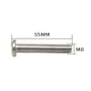 Fábrica fuente hierro galvanizado perno de cabeza plana herrajes para muebles accesorios conector cabeza grande plana cabeza hexagonal tornillo