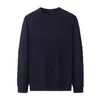 Suéter de Punto Grueso con Trenzas de Mezcla de Lana para Hombre Cuello Medio Alto Estilo Nuevo Otoño/Invierno 2026 Anti-Pilling Calentito Suéter de Punto para Hombre