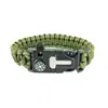 Nuevo Pulsera de Silbato de Alto Decibelio, Pulsera de Supervivencia Multifuncional Táctica para Exteriores Iniciador de Fuego, Al por Mayor en Stock