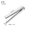 Pinzas para hielo de barra de acero inoxidable 304 engrosado, pinzas de cocina para servir frutas en casa, pinzas para comida y barbacoa estilo coreano