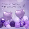 Kit Arco de Balões Roxo de Taro Venda Quente Transfronteiriça Cortina Metalizada Decoração de Fundo para Festa de Primeiro Aniversário Menina