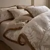 Juego de Cuatro Piezas de Leche Polar Tallada Engrosada Invierno Más Terciopelo Borde Envuelto Funda Nórdica Sábana de Franela Juego de Tres Piezas Ropa de Cama