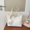Bolso Tote Simple de Gran Capacidad Estilo Europeo para Mujer Bolso de Hombro Único Colgante de Nube Versátil Bolso Grande de Cuero Suave para Llevar en la Mano