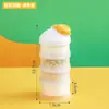 Caja de Almacenamiento de Leche en Polvo Bainabang Primera Leche con Tapa Caja de Subenvasado para Snacks Infantiles Portátil para Llevar Caja Multicapa