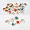 Pingente de cristal de vidro de formato irregular transparente para pendurar em par brincos pulseira colar material para joias acessórios