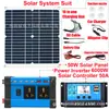 Pacote solar combinação inversor controlador solar painel solar 50W12V para 220V110V