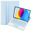 Estojo Protetor para Tablet iPad 11ª Geração Air7 com Touchpad, Teclado Bluetooth Sem Fio Retroiluminado, Estojo em Espanhol