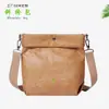 Estilo Retrô Literário Coreano Plissado Repelente à Água Papel Dupont Versátil Bolsa de Ombro Única Bolsa Transversal Fashionável Processamento e Personalização
