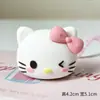 Decoração de bolo em borracha macia 3D cabeça de gato KT, ornamento, gato de desenho animado piscando para confissão de casal, acessório de confeitaria para aniversário infantil