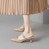 Zapatillas de Malla Sexy y Elegantes que Cubren los Dedos del Pie para Mujer con Tacones Finos y Puntas Puntiagudas, Zapatillas de Deslizamiento de Tacón Alto para Uso en Exteriores, Nuevo Modelo Verano 2026