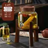 Garrafa de Vinho Especial para Infusão de Vinho, Garrafa de Vinho Selada de Alta Qualidade com Torneira, Garrafão de Vinho de Ginseng 5kg, Garrafão de Vinho, Recipiente de Barril de Vinho